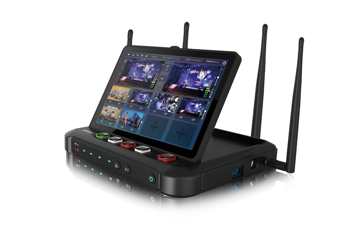 Ucast R8八路导播切换台2路HDMI+2路SDI一体机+4G聚合年会网络直播高清视频编码器导播机图1