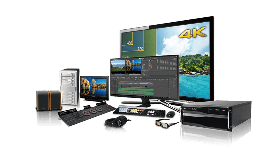 EVT4K Pro 12G-4K/3D/高清编辑工作站兼容高清非线编辑子系统图1
