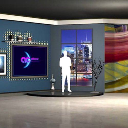 3DMax真三维场景 虚拟演播室背景定制图2