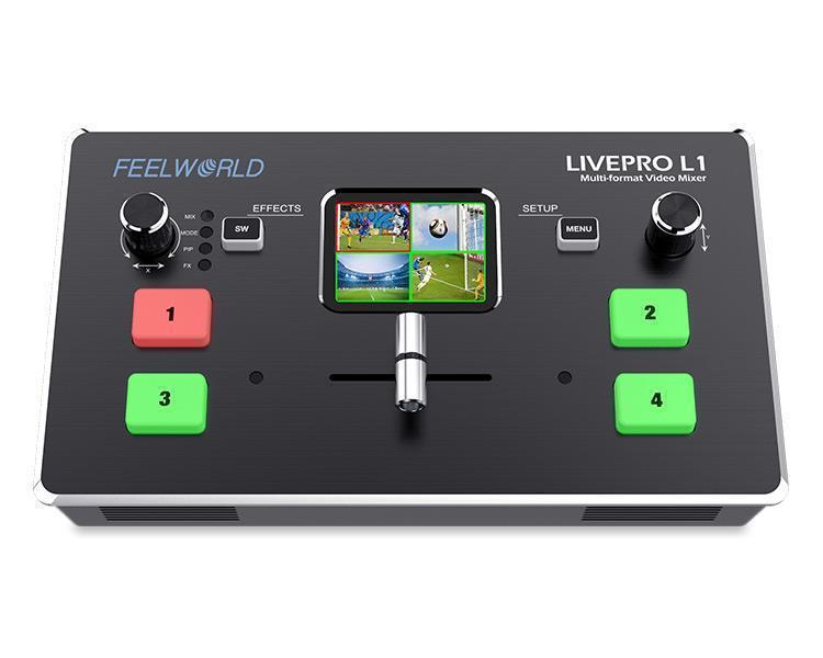 富威德FEELWORLD LIVEPRO L1 HD 4 通道多机位现场制作视频切换台 4路HDMI 输入 USB3.0 流媒体直播图1