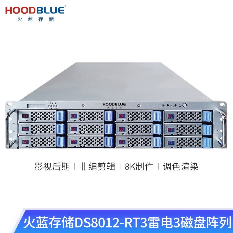 火蓝存储雷电3磁盘阵列DS8012-RT3-48TB图2