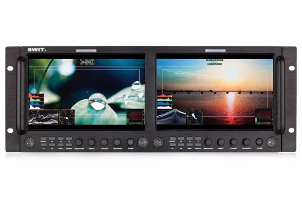 Swit M-1093F 9寸双联全高清技监级视频监视器 机架式