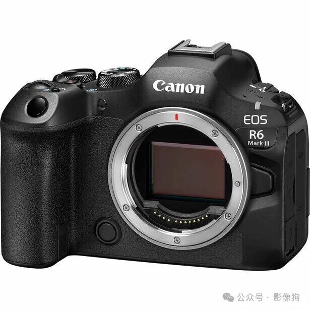 Canon EOS R6 Mark II mirrorless camera body displayed from front